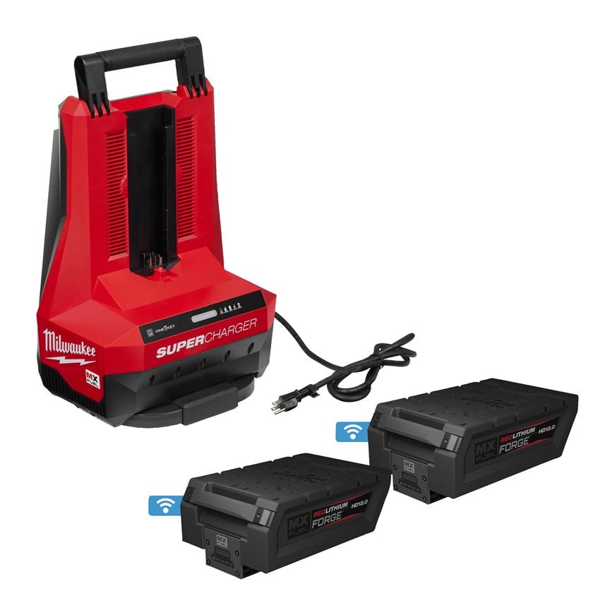 Milwaukee MX FUEL™ FORGE™ NRG-122 Kit 12.0Ah mit 2x Akkus und Schnellladegerät