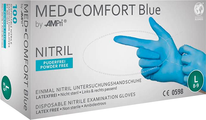 AMPri Einweghandschuhe MED COMFORT BLUE