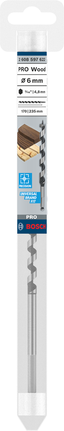Bosch PRO Wood Auger Bit 6 mm for precise wood drilling.