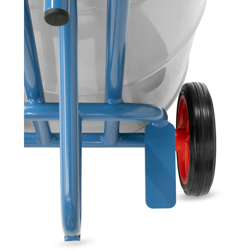Fetra Fasskarre 1065 mit Stützbügel, Vollgummi-Bereifung, für 200 Liter Fässer, Tragkraft 300kg