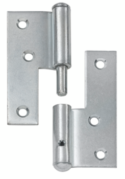 Vormann Türaufschraubband 000861080Z Stahl verzinkt links 80x72 mm, Türband, Scharnier, Edelstahl, Türbeschlag, Halterung