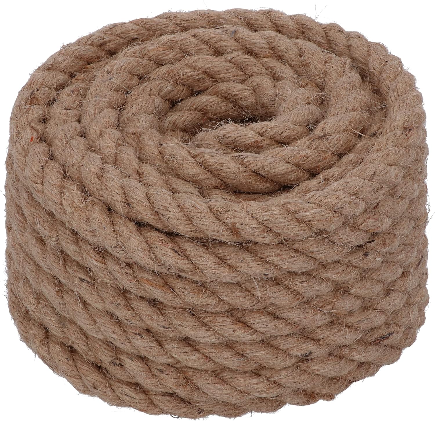 HELPMATE Hanfseil Natur | Gedrehtes Seil - Braunes Hanfseil | Hanfseil für Bastelarbeiten, Kunst, Handwerk | Paketschnur Naturfaser 100% Biologisch |Hanfseil 14 mm, 10 m | 1 Knäuel, Naturfarben