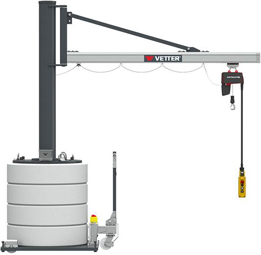 VETTER Krantechnik Mobiler Säulenschwenkkran MOBILUS12-US