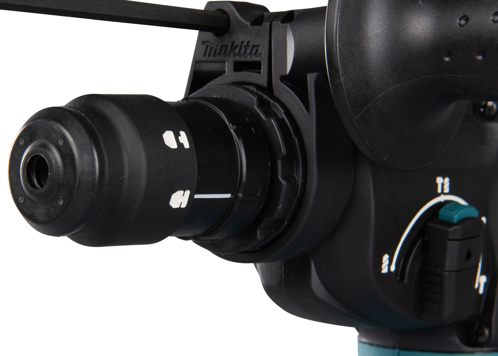 Makita Akku-Kombihammer DHR243RTJW 18V 5.0Ah SDS-Plus mit Staubabsaugung DX07