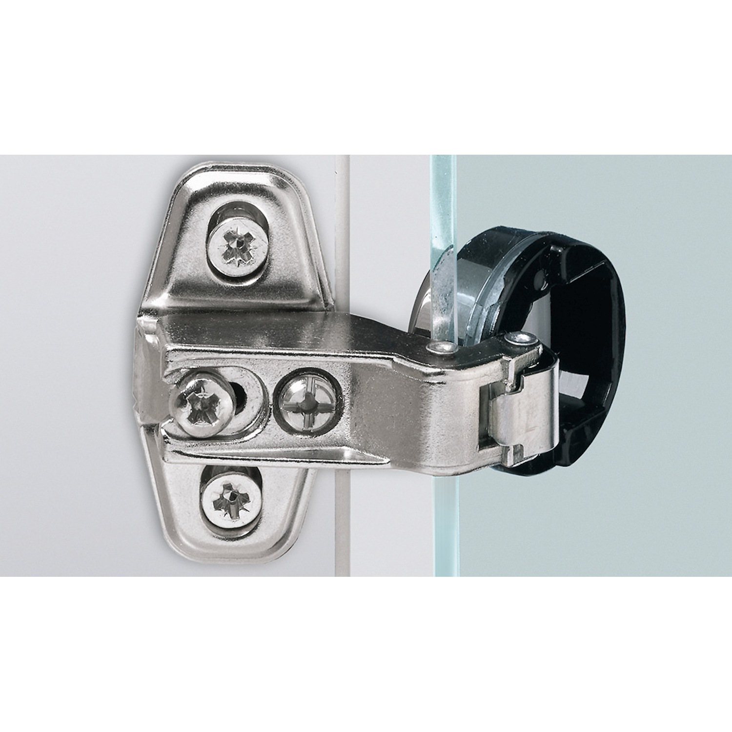 HETTICH Perfekt 5204 W45, TU 12 / S, zum Anschrauben (Scharnier und Montageplatte)
