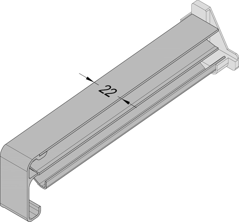 GUTMANN Gleitabschluss MF 250, 130 mm