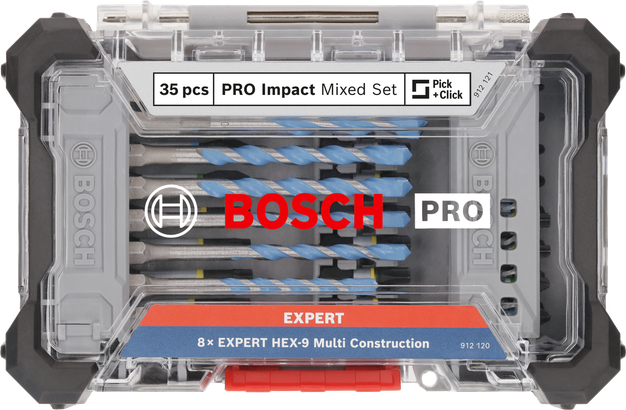 Bosch PRO Impact Schrauberbit + Bohrer Set 35-teilig