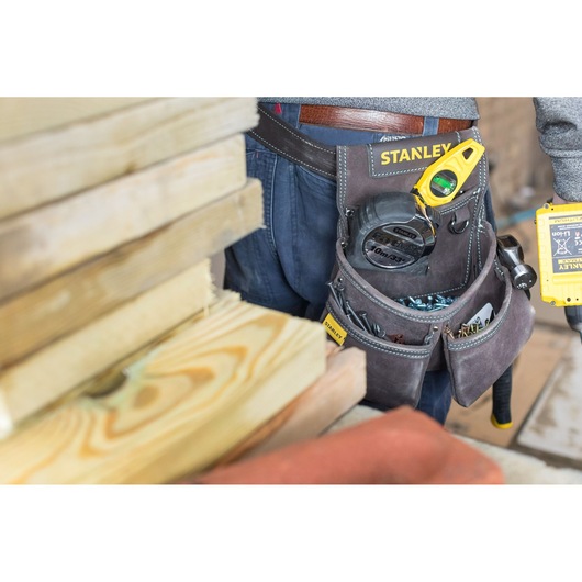 Stanley Leder Werkzeug- und Hammertasche doppelt STST1-80116