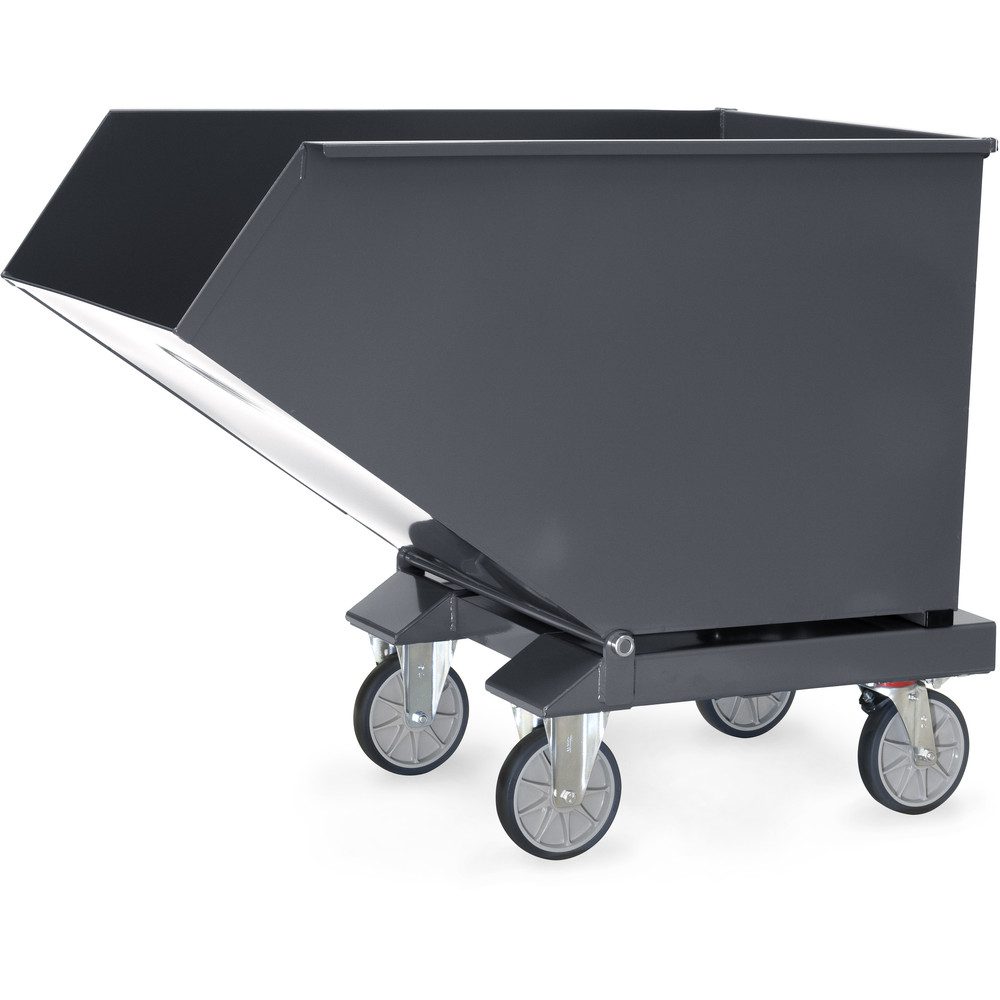 Fetra Muldenkipper 4703-7016 600 Liter 750 kg anthrazitgrau RAL 7016