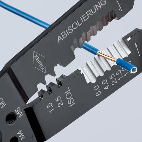 Knipex Crimpzange 97 22 240 für isolierte und unisolierte Steckverbinder 0,5-6,0 mm²