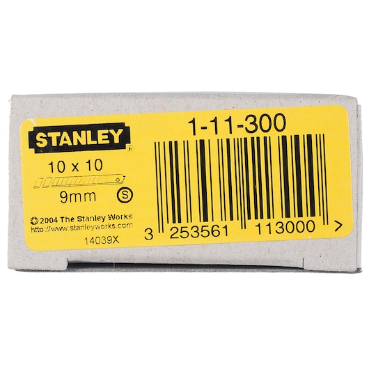 Stanley Abbrechklingen 9 mm 100 Stück (10 Spender) 1-11-300