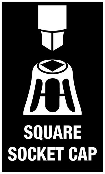 Internal square drive