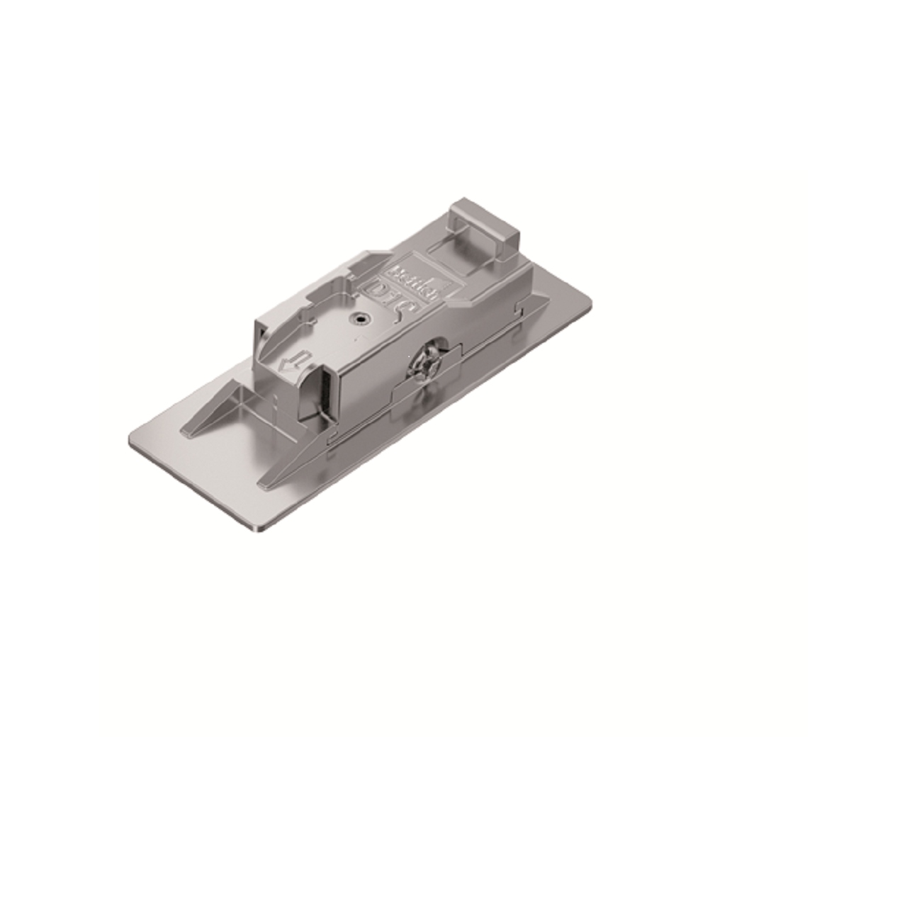 HETTICH Montageplatte zur Klebemontage mit Direkt-Höhenverstellung, Distanz 10.0 mm