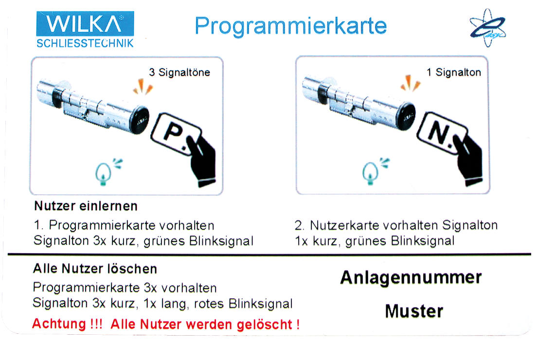 WILKA easy Programmierkarte