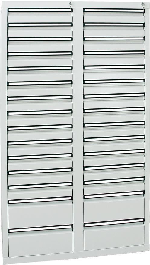 Stumpf Schubladenschrank, 1800x1000x500 mm, Schubladen 26x 100/4x 200 mm
