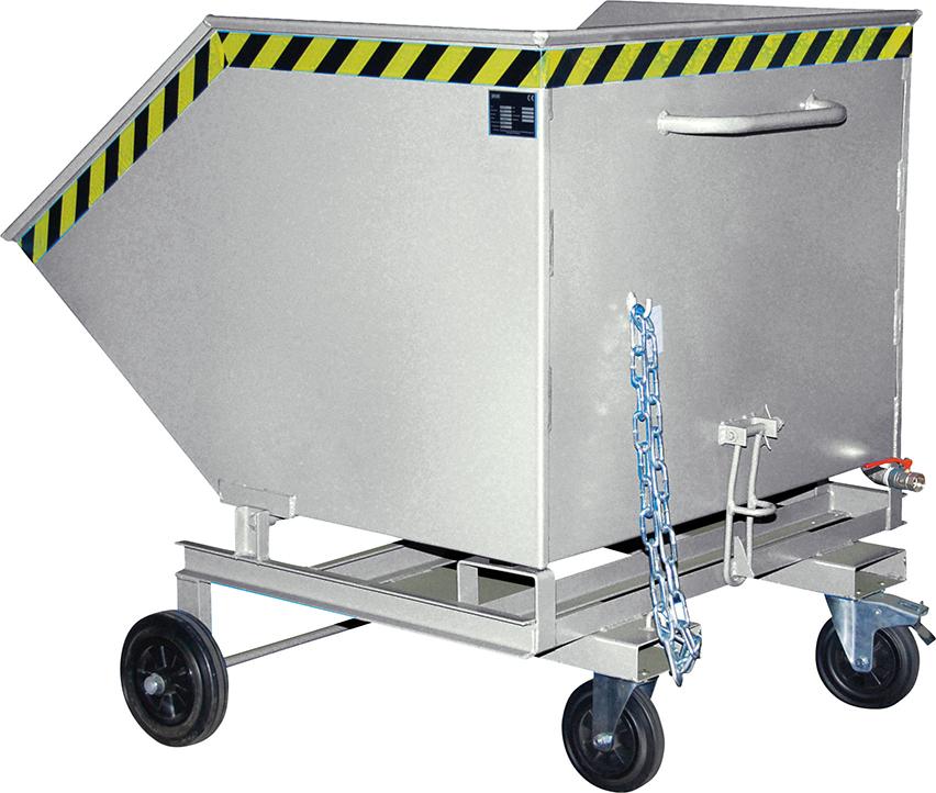 Bauer Südlohn Spänekastenwagen SKW-ET 1000 l B1340xT1420xH1290 mm vzk Tragkraft 750kg