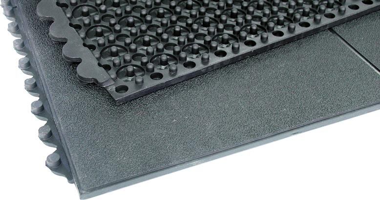 Miltex Arbeitsplatzmatte YOGA SOLID Basic schwarz B90xT90 cm