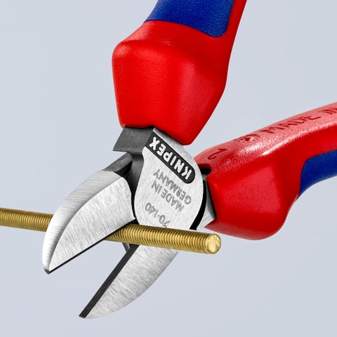 Knipex Seitenschneider 70 02 140 mit Facette Mehrkomponenten-Hüllen 140mm