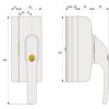 Abus Fenster-Zusatzschloss FO400N AL0089 braun