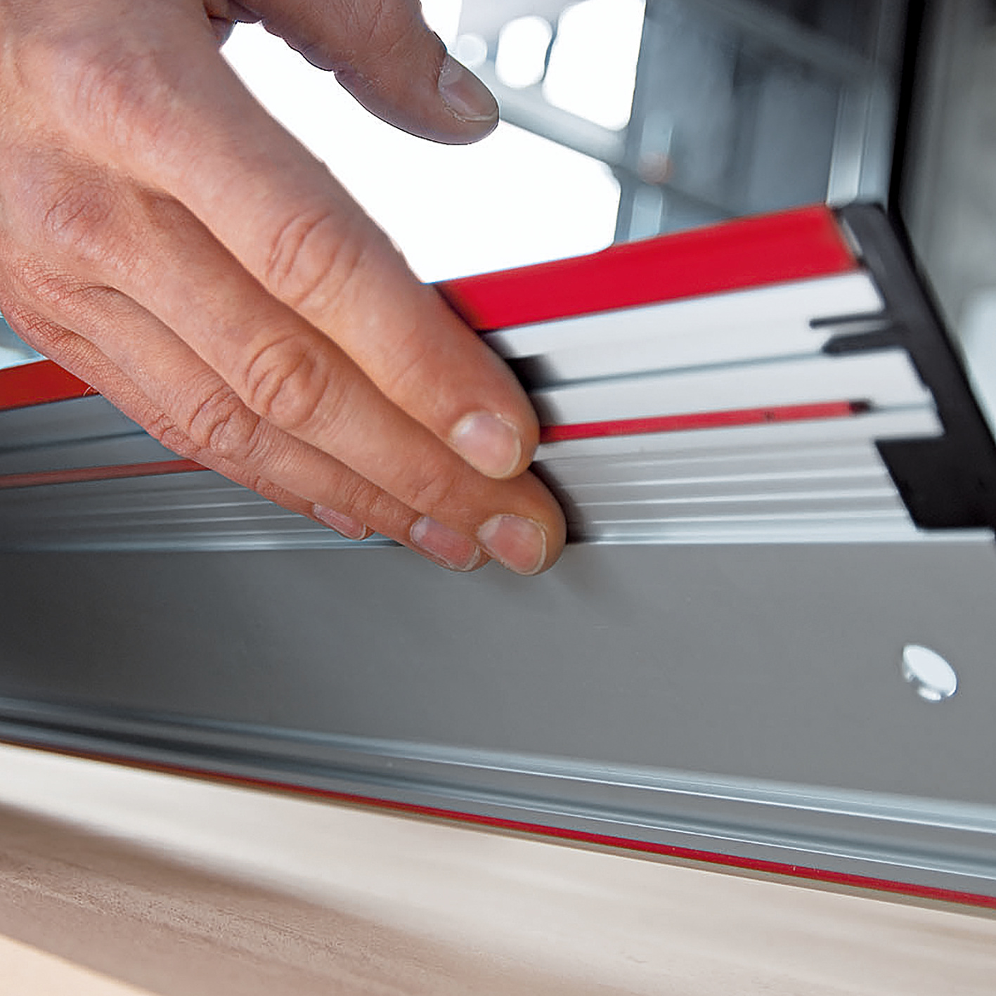 Mafell H+P Mafell Führungsschiene F 80, Handwerk, Zuggurtung, Metall, Schraubendreher, Kantenführung