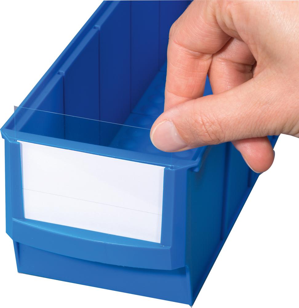allit Papieretikett + Etikettenschutzfolie für Kleinteilekasten ProfiPlus ShelfBox