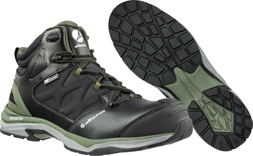 Albatros Sicherheitsschnürstiefel Ultratrail Olive CTX Mid 636220, S3 SRC HRO ESD