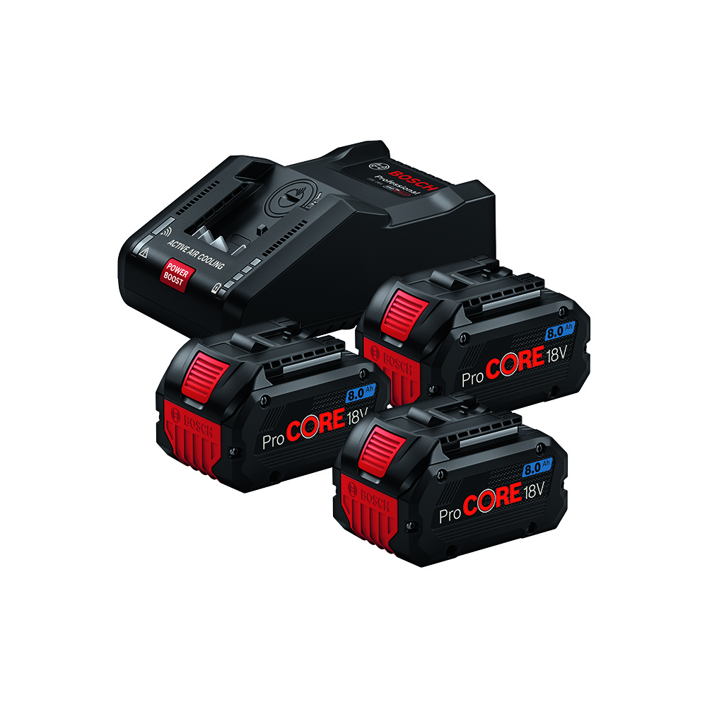 Bosch Starter Set (3x8.0Ah PC,GAL18V-160C) Bosch Starter Set (3x8.0Ah PC,GAL18V-160C)