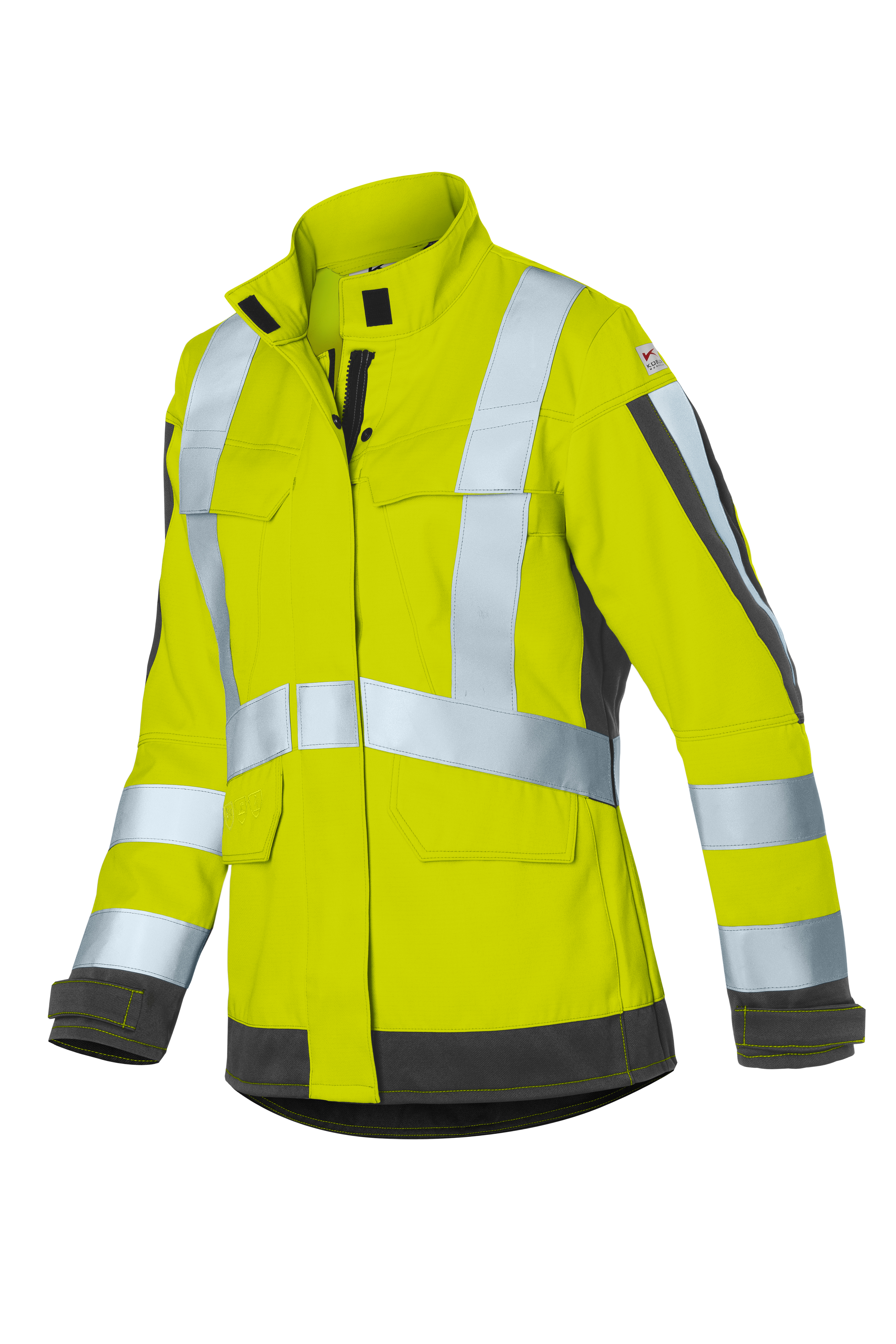 KÜBLER PROTECTIQ HIGH VIS Damenjacke arc1 PSA 3 warngelb/anthrazit  1493 8345-3497-38