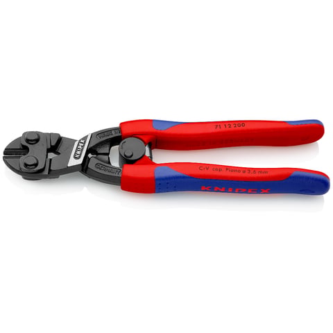 Knipex CoBolt® Kompakt-Bolzenschneider 71 12 200 mit schlanken Mehrkomponenten-Hüllen