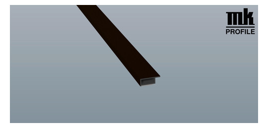 Menke Kammerprofil 20x7 mm SK Lg. 6,00 m foliert, mit Nase 88 7505-167