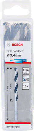 Bosch HSS Twist Drill Bit PointTeQ 9.4mm pack., Metallbohrer, Spiralbohrer, HSS, 9,4 mm, Bosch