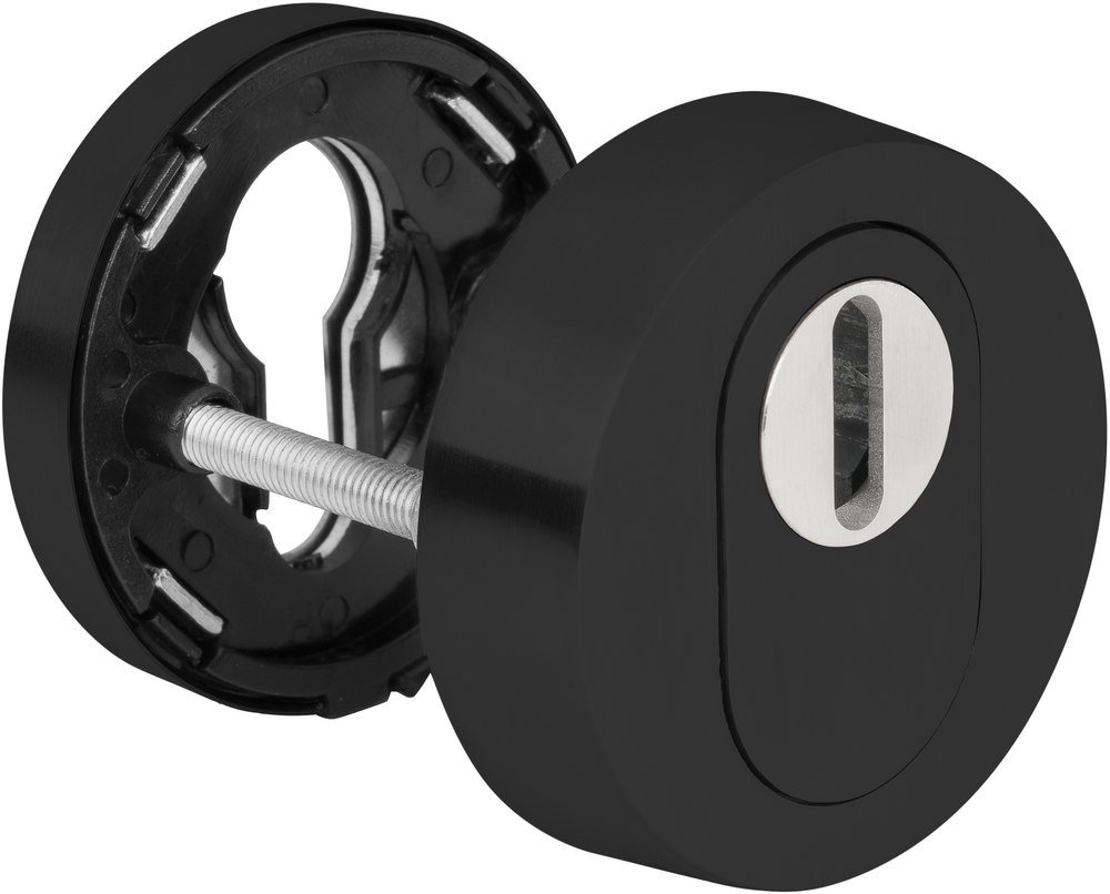HERMAT Schutzrosette 2038.KS/2073,rund,15mm,ZA/PZ,ähnlich RAL 9005 PVD,TS30-86