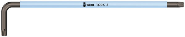 967 SXL TORX® L-key Multicolour, long, TX 8 x 90 mm, Weißes Brett