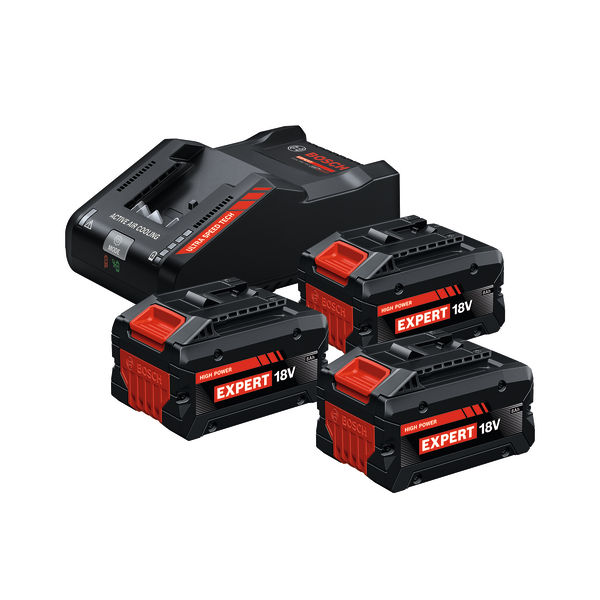 Bosch Starterkit 3x Akku EXBA18V-80 + Ladegerät EXAL18V-160