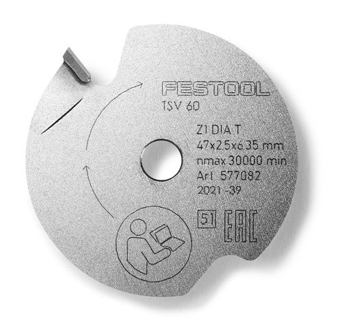 Vorritz-Sägeblatt UNIVERSAL DIA 47x2,5x6,35 T1, Festplatte
