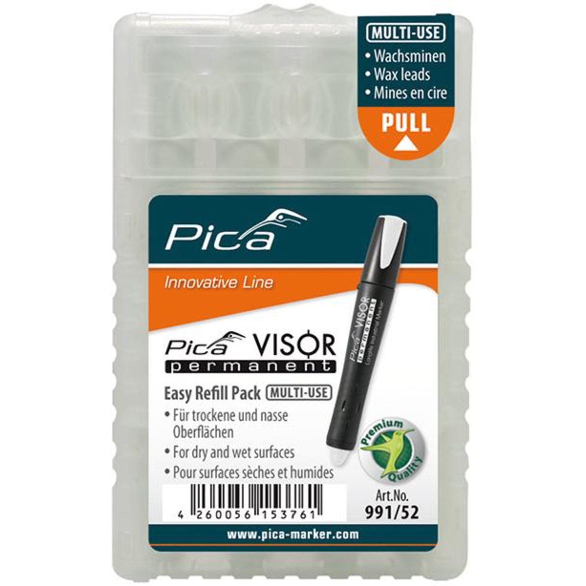 Pica Visor perm. Ersatzminen-Set weiss