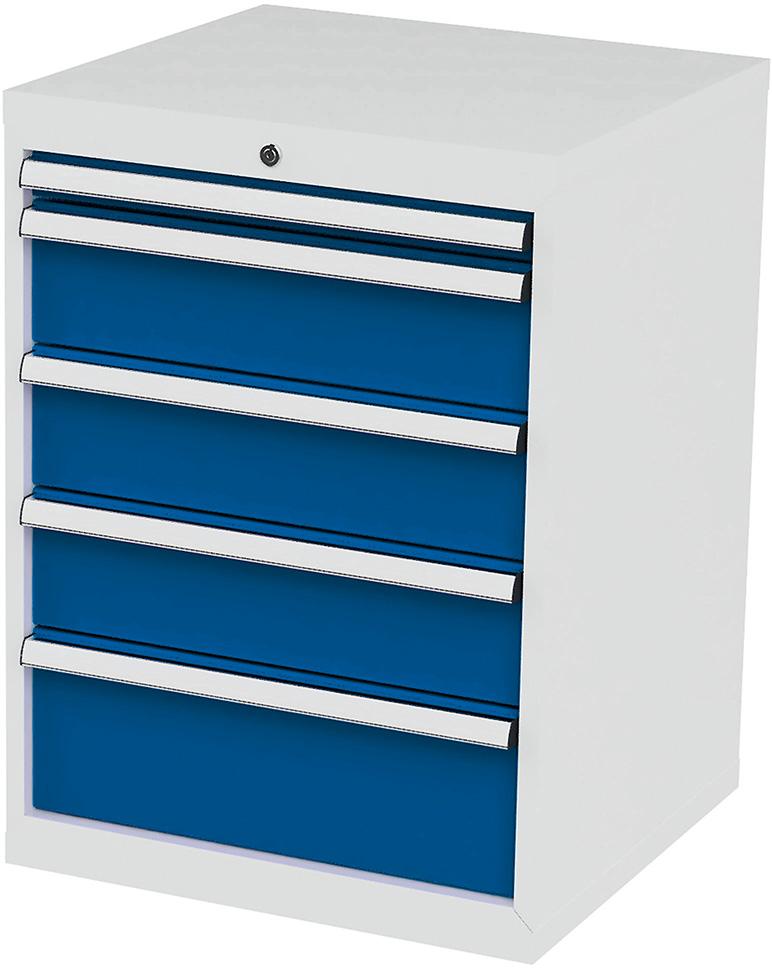 FORUM Schubladenschrank FS6 5S H820mm RAL7035/5010FORUM