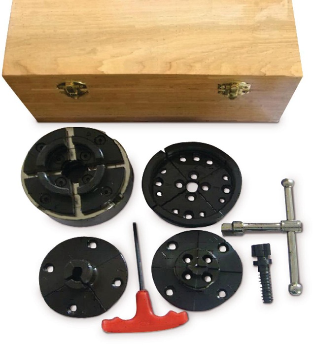 Stürmer Vier-Backenfutter Holzstar M33 x 3,5 Profi-Set