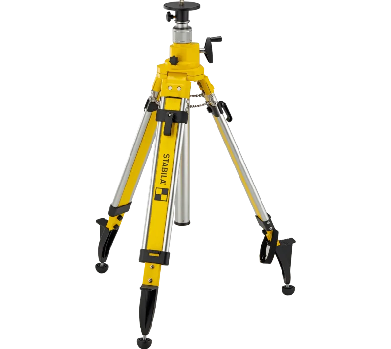 Stabila Kurbelsäulen-Baustativ BST-K-L, für Laser und Nivelliergeräte, Höhe: 98?220 cm, 5/8 -Gewindeschraube