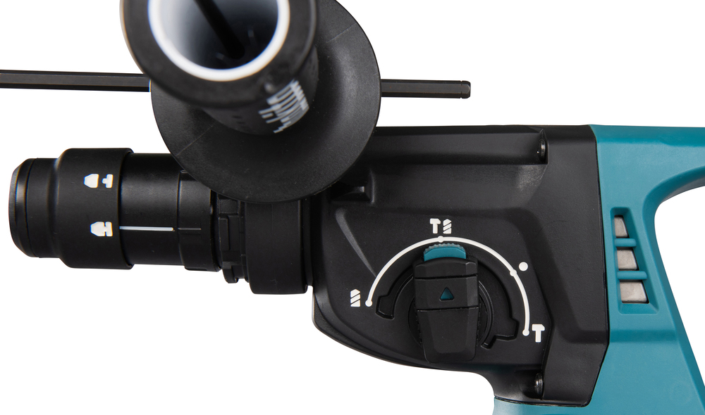 Makita Akku-Kombihammer DHR243RTJW 18V 5.0Ah SDS-Plus mit Staubabsaugung DX07