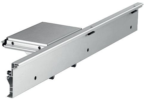 Schiebetisch ST, Aluminium, Schublade, Mobiliar