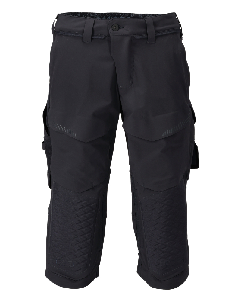 Mascot Dreiviertel-Hose, Knietaschen, Stretch Handwerker-Dreiviertel-Hose Größe C49, schwarzblau