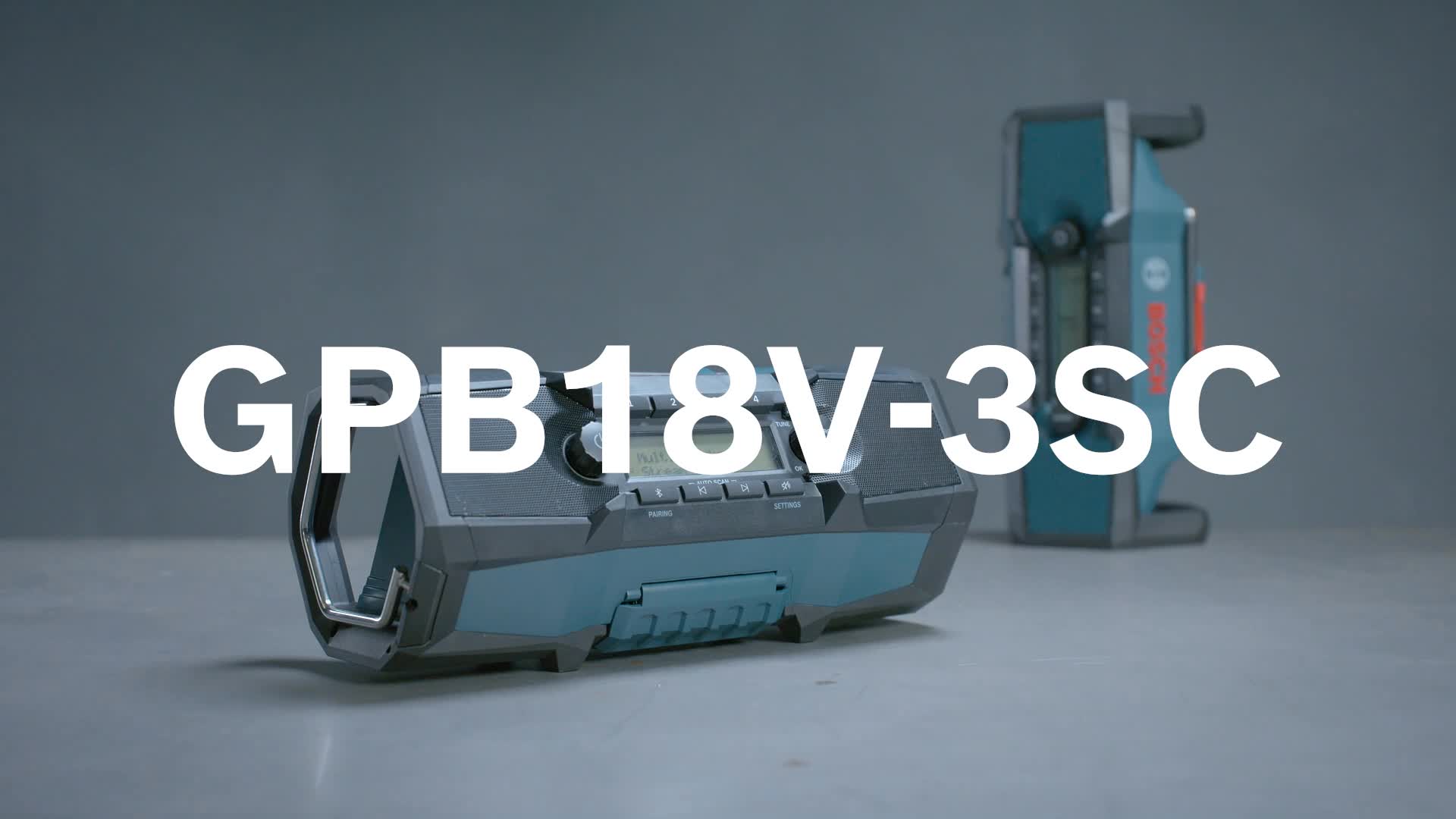 Bosch Professional PRO GPB18V-3SC Baustellenradio DAB+ Bluetooth USB-C IP54