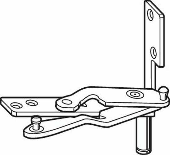 Roto NT Designo Ecklager Holz 20mm Falz Links 477025