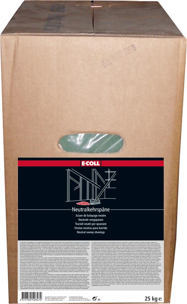 E-COLL Neutralkehrspäne 25kg grün E-COLL