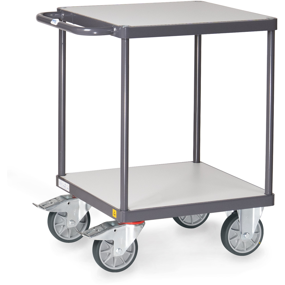 Fetra ESD-Tischwagen 9496 500kg 3 Böden TPE-ESD-Bereifung