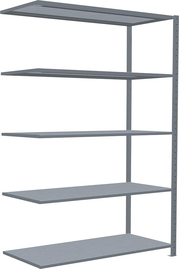 SCHULTE Lagertechnik Steckregal B1300xT600xH2000 mm Anbaufeld 5 Böden vzk Fachlast 250kg