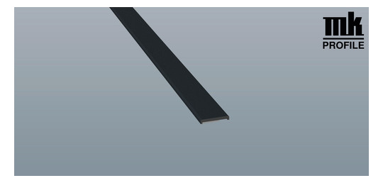Menke Flachprofil 20x3/2 mm SK Lg. 6,00 m foliert 70 1605-167 ANTHRAZITGRAU [57]