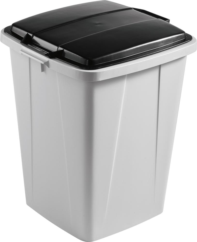 DURABLE Wertstoffsammler 90l grauinkl. Deckel, schwarz