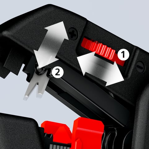 Knipex ComStrip Automatische Abisolierzange 12 62 180 0,2-6 mm² Längenanschlag 6-18 mm
